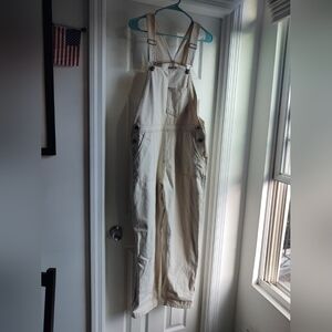 OTTWAY JACKS OVERALLS Unisex Med. White Cotton Oversized Aussie Indie Boho Surf